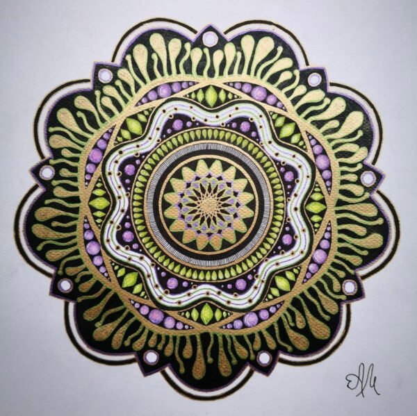 Gold-green mandala