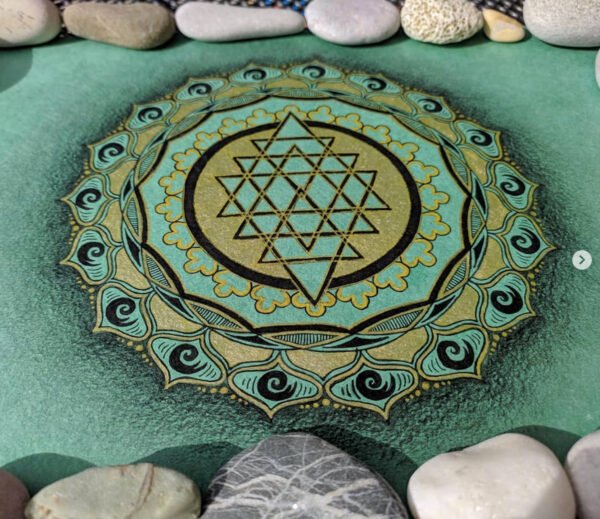 Gold-green mandala