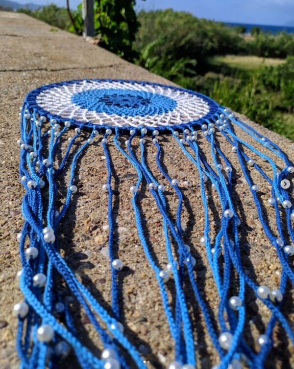 Greek eye blue dreamcatcher — изображение 2