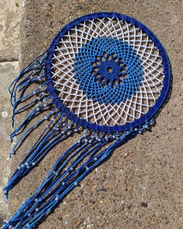 Greek eye blue dreamcatcher