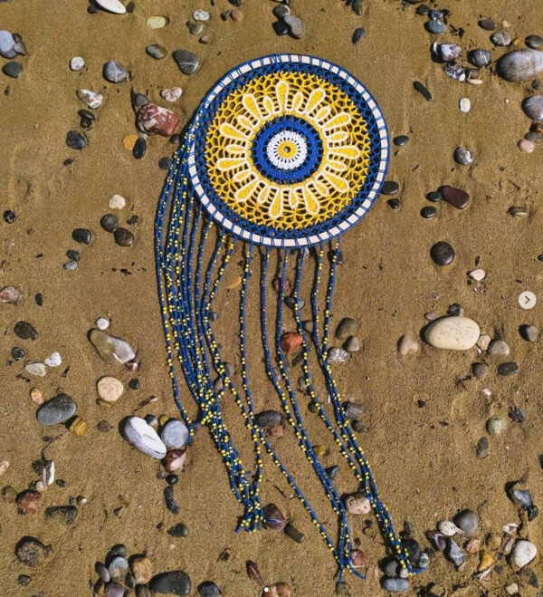 Blue-yellow dreamcatcher